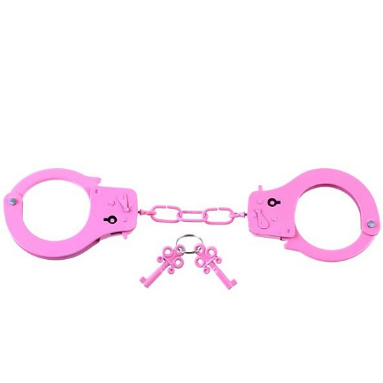 Классические браслеты для связывания Designer Cuffs, розовые