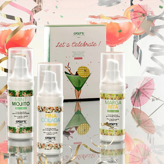 Подарочный набор масел для массажа Exsens Let's Celebrate, 30 мл