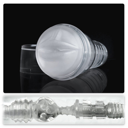 Прозрачный мужской мастурбатор FLESHLIGHT Ice Mouth Crystal