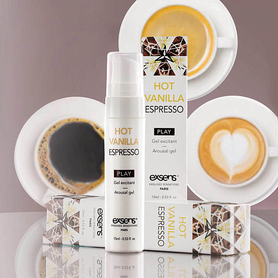 Интимный гель с эффектом охлаждения Exsens Hot Vanilla Espresso, 15 мл