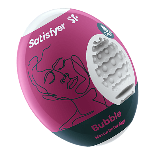 Яйцо мастурбатор Satisfyer Bubble с рельефом