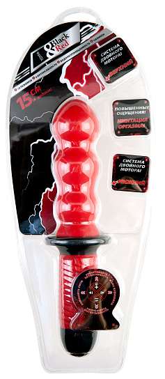 Вибратор для женщин, 10 режимов, ToyFa Black & Red, красный