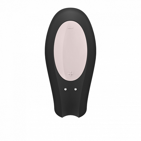 Вибромассажер для пар Satisfyer Double Joy с 2-я моторами, черный