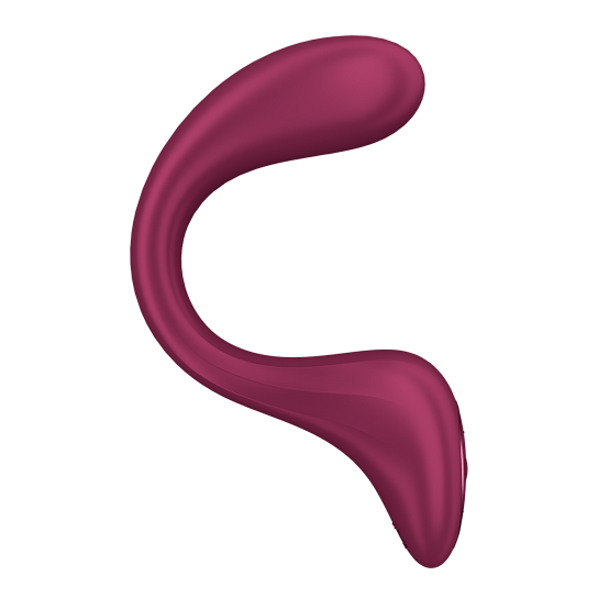 Вибратор Satisfyer G for Goddess 2 — двойная стимуляция клитора и G-точки, бордовый