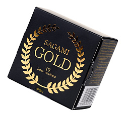 Латексные презервативы премиум-класса Sagami Gold №10