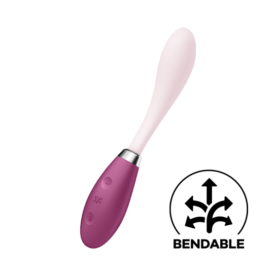 Гибкий вибратор для точки G Satisfyer G-Spot Flex 3, красно-розовый