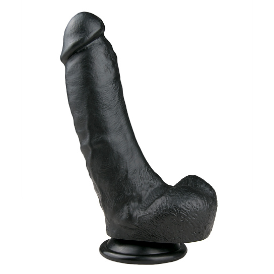 Фаллоимитатор Easytoys Realistic Dildo Black, 20 см