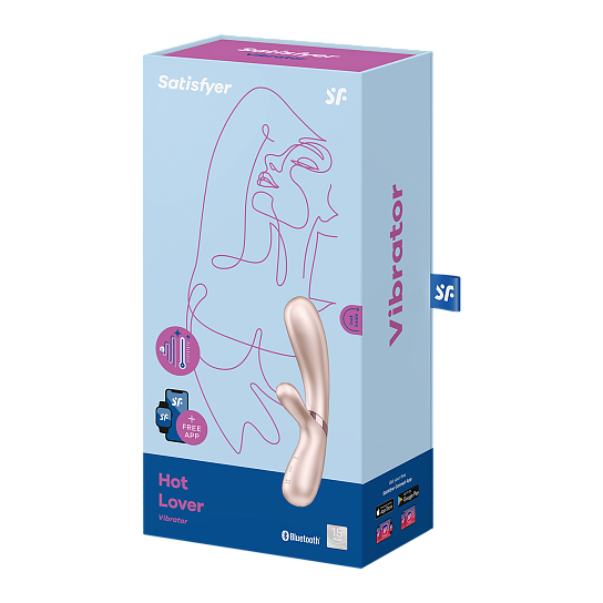 Вибратор-кролик с подогревом Satisfyer Hot Lover, бежевый