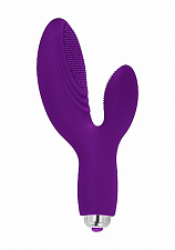 Женский стимулятор с двумя отростками и вибропулей Holy 10 Speed, фиолетовый