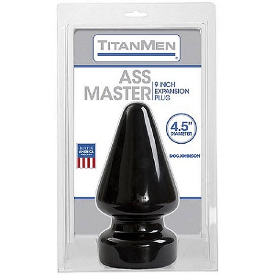 Огромная тяжелая анальная пробка Ass Master, 23 см