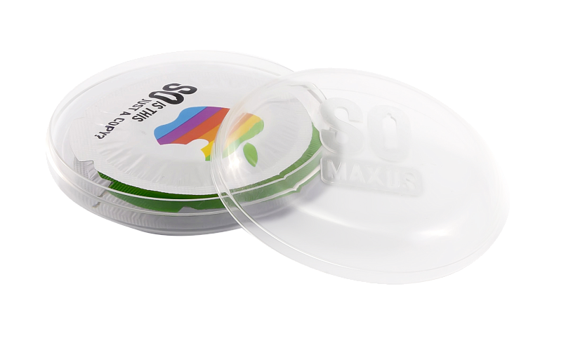 Точечно-ребристые презервативы в прозрачном кейсе Maxus Air Special №3