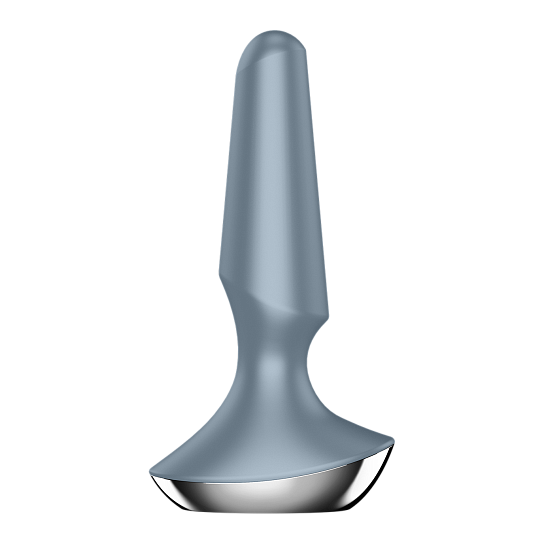 Анальный виброплаг Satisfyer Plug-ilicious 2, серебристый