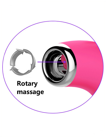 Вибратор с вращающимся нежным язычком Claire