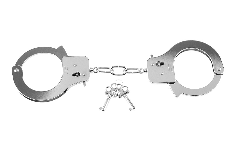 Классические браслеты для связывания Designer Cuffs, серебристые