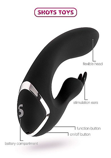 Гладкий и бесшовный вибратор COUPLES, черный