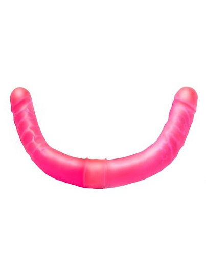 Двухсторонний гелевый фаллоимитатор для пар Love Toy, 21 см