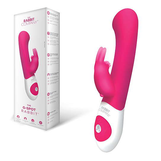 Карманный вибратор-кролик Crystalized 6 режимов, розовый