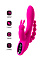 Ярко-розовый тройной вибростимулятор JOS SPANKY, 21 см