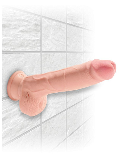 Фаллоимитатор King Cock Plus 9 Triple с жесткий внутренний стержень 17,8 см