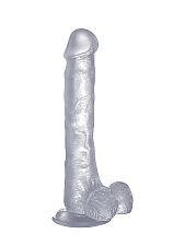 Фаллоимитатор Realistic Cock 11" на присоске, 26 см, прозрачный
