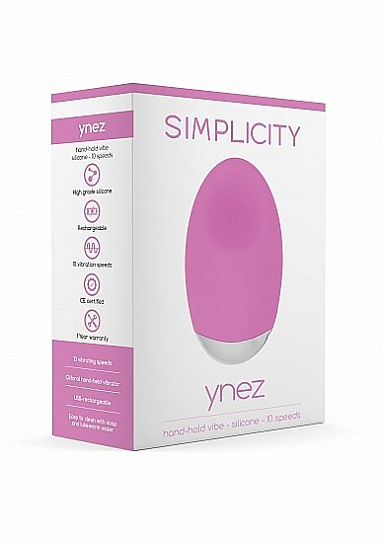 Мини-вибратор YNEZ из силикона, USB провод 11.5 см, розовый