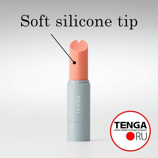 Водонепроницаемый мини-вибратор IROHA Stick, оранжевый