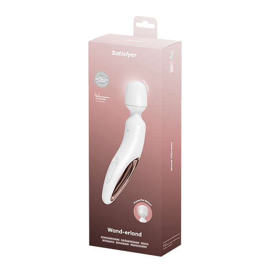 Массажер-вибратор Satisfyer Wand-erland — мощный, для всего тела, белый
