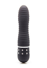 Вибратор украшен стразами DIAMOND RIBBING