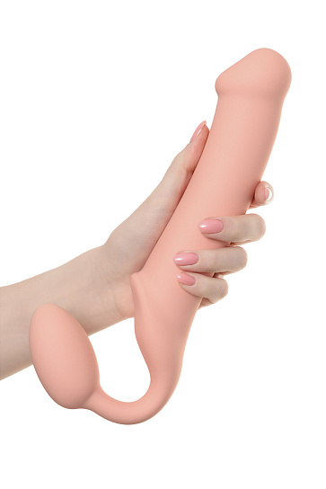 Безремневой страпон XL Strap-on-me 25.5 см, телесный
