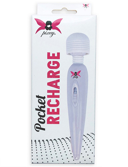 Перезаряжаемый вибромассажёр Pixey Wand Pocket Recharge