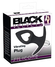 Вибростимулятор анальный Black Velvets 76 в форме конуса