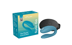 Вибромассажер для пар We-Vibe Sync Go, голубой