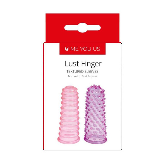 Насадки на палец из пвх, набор из двух штук Lust Fingers Sleeves
