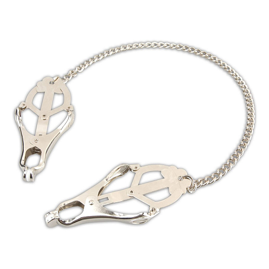 Металлические зажимы на соски клевер Lux Fetish