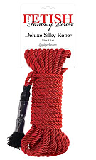 Веревка для фиксации шелковая красная Deluxe Silky Rope