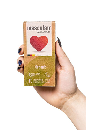 Презервативы Masculan Organic утонченные веганские, 10 шт, прозрачные
