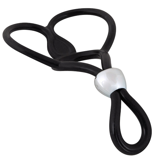 Лассо эрекционное с подхватом мошонки TRIPLE BALL