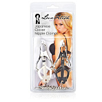 Металлические зажимы на соски клевер Lux Fetish