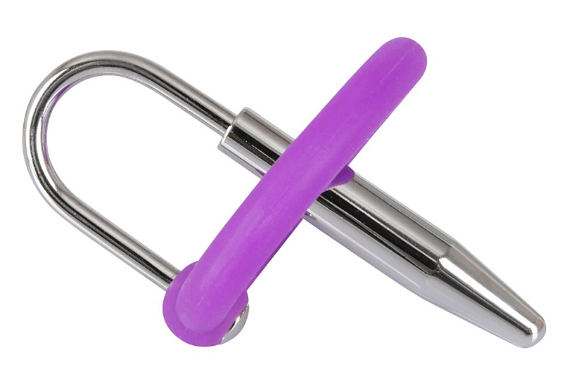 Уретральный плаг с кольцом под головку Penis Plug