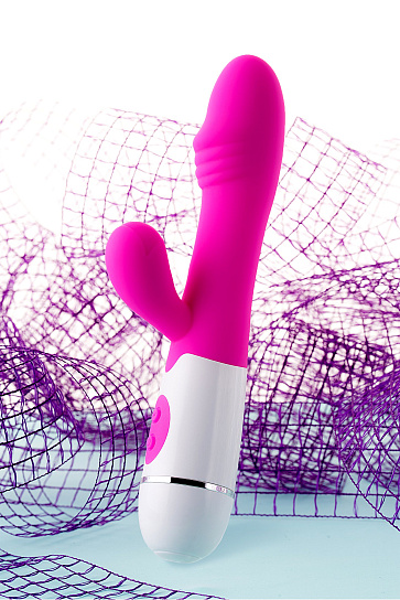 Вибратор с клиторальным стимулятором Nixy из коллекции A-Toys, 23,3 см