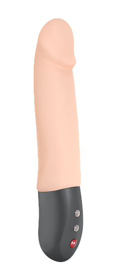 Фаллоимитатор-пульсатор с фрикциями Fun Factory Stronic Real, телесный