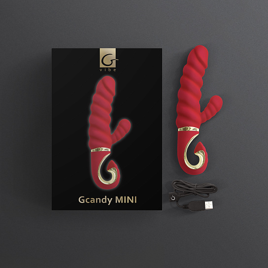 Уменьшенный вибратор-кролик Gvibe Gcandy Mini, 19 см