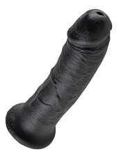 Реалистичный фаллоимитатор на присоске, King Cock PipeDream, 19 см, черный