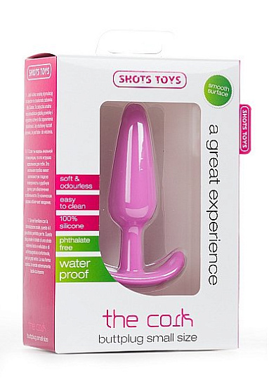 Анальный стимулятор THE CORK из силикона, розовый