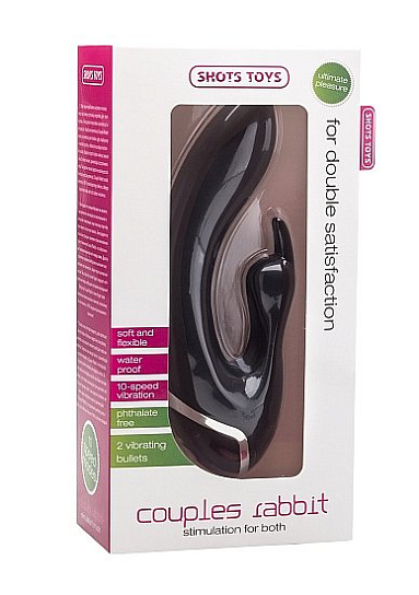 Гладкий и бесшовный вибратор COUPLES, черный