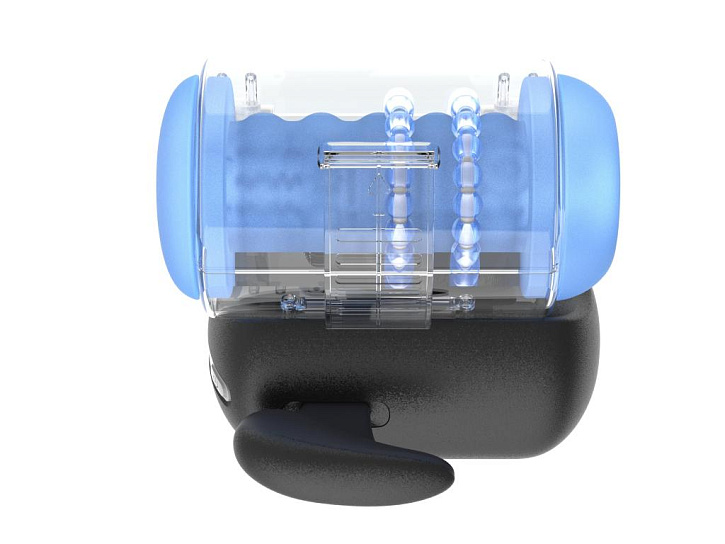 Мастурбатор Amovibe Black Knight Massaging Beads с вращением бусин