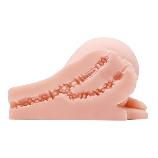 Реалистичный мастурбатор попка с двумя отверстиями с вибрацией