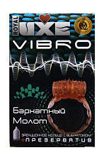 Luxe Vibro Бархатный молот презерватив Люкс и силиконовое виброкольцо