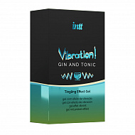 Возбуждающий гель с эффектом вибрации Intt Cosmetics Gin & Tonic, 15 мл