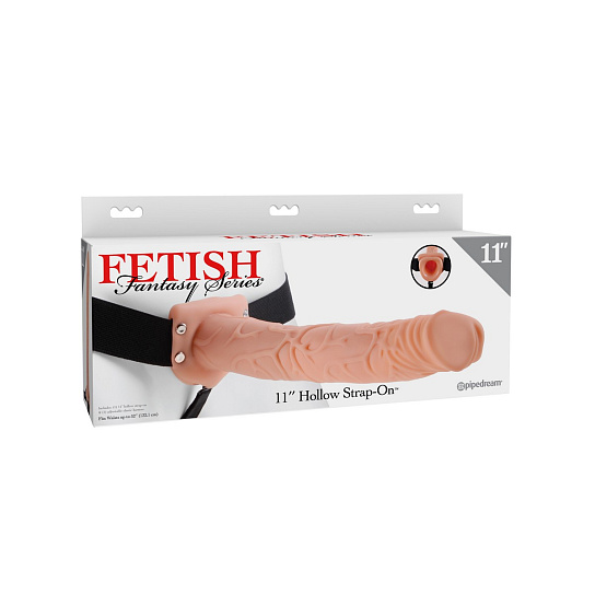 Страпон на ремнях полый внутри Fetish Fantasy Series, телесный